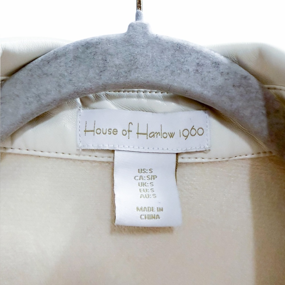 House of Harlow 1960 Faux Leather Midi Dress White Size Small - Picture 8 of 9